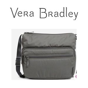 🤍 NEW Vera Bradley Utility Crossbody Bag (Gray)
